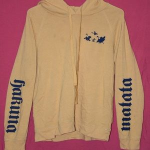 Mustard yellow Disney “Hakuna Matata” hoodie